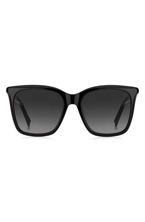 56mm gradient rectangle sunglasses givenchy|Givenchy 4G 56mm Square Sunglasses .